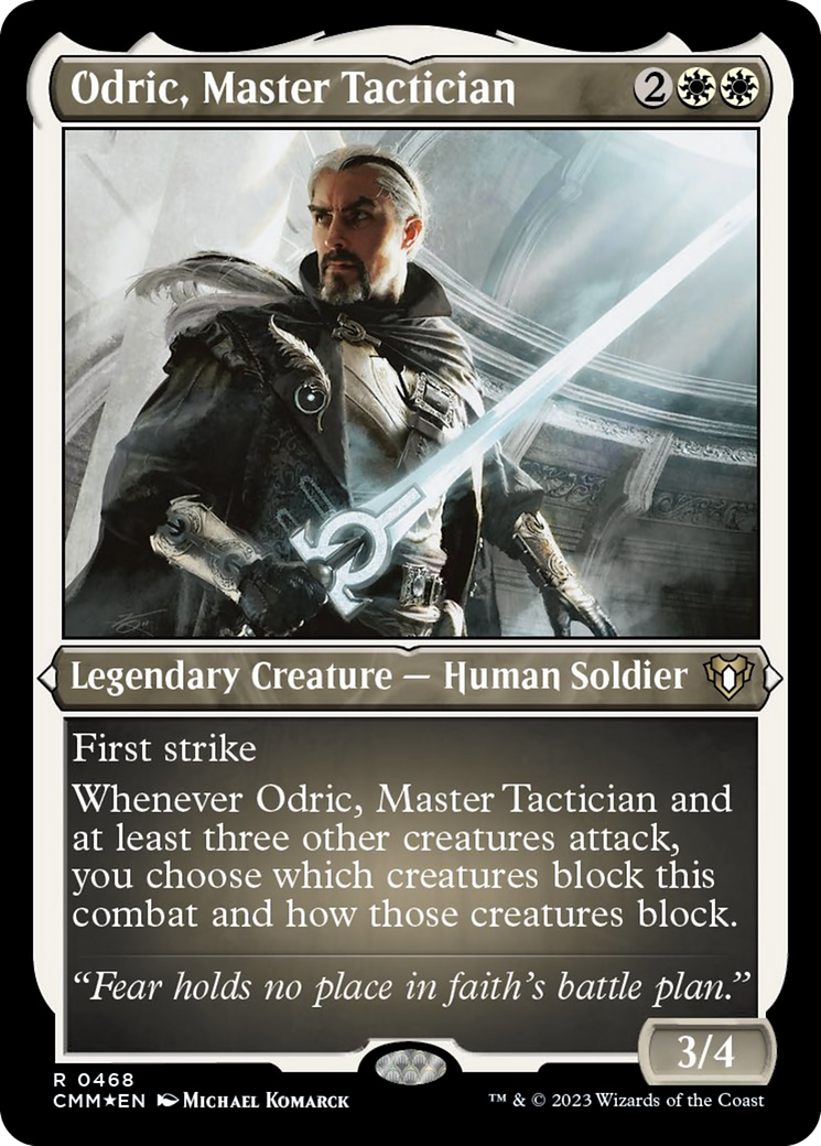 Odric, Master Tactician (Foil Etched) [Commander Masters] | Play N Trade Winnipeg