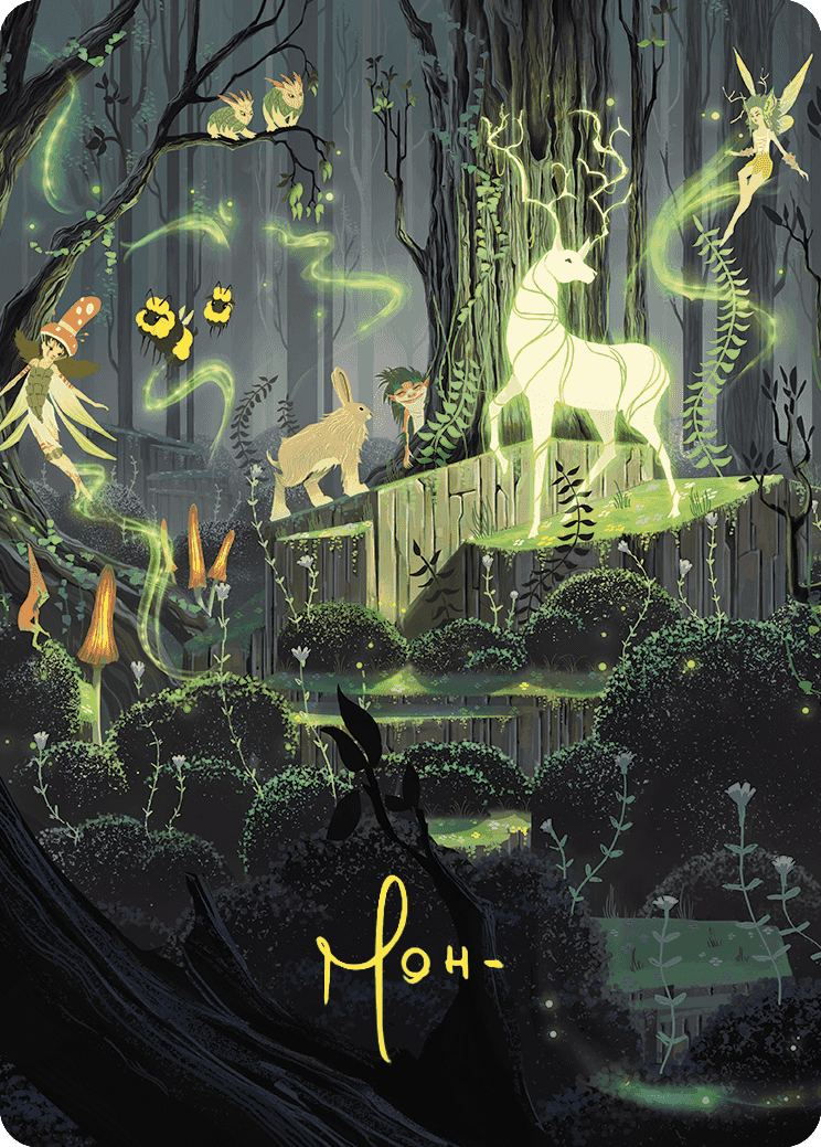 Primal Vigor Art Card (Gold-Stamped Signature) [Wilds of Eldraine Art Series] | Play N Trade Winnipeg