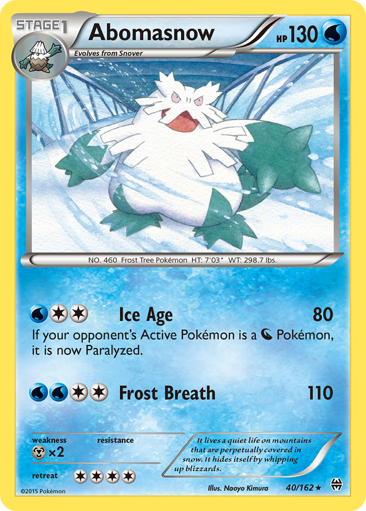 Abomasnow (40/162) [XY: BREAKthrough] | Play N Trade Winnipeg