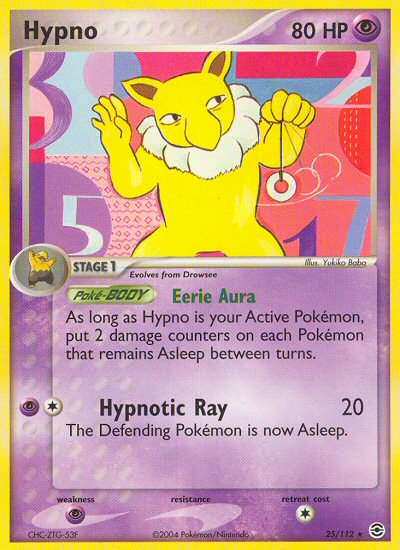 Hypno (25/112) [EX: FireRed & LeafGreen] | Play N Trade Winnipeg