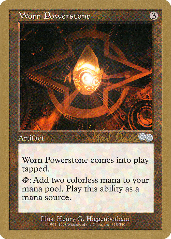 Worn Powerstone (Kai Budde) [World Championship Decks 1999] | Play N Trade Winnipeg