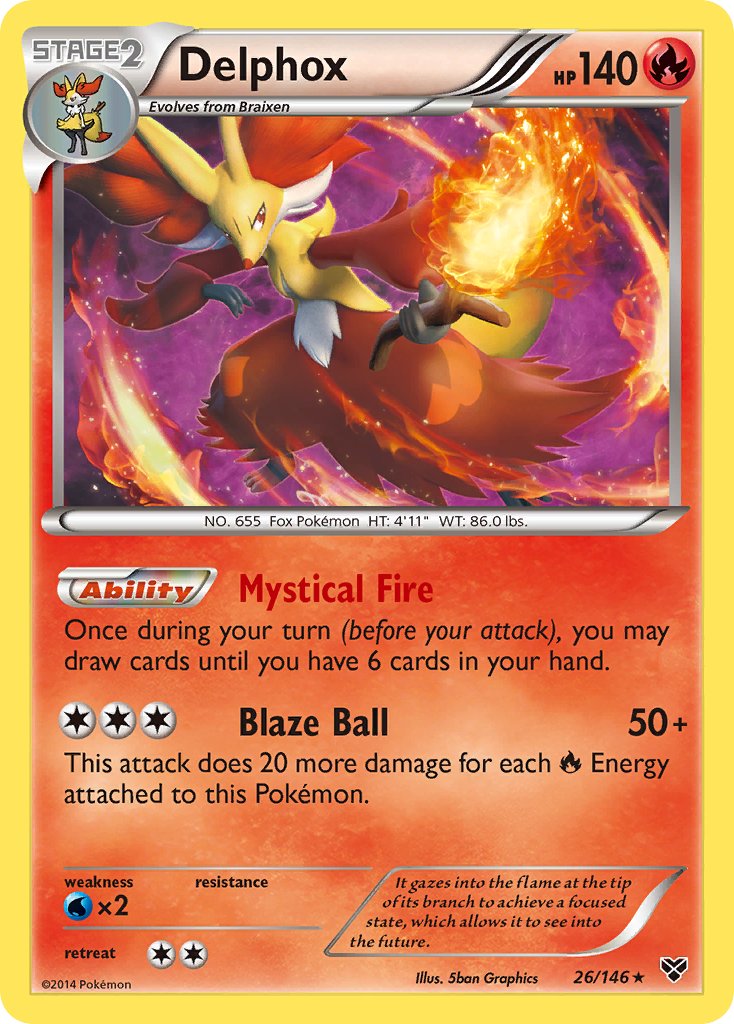 Delphox (26/146) (Cosmos Holo) (Blister Exclusive) [XY: Base Set] | Play N Trade Winnipeg