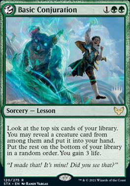 Basic Conjuration (Promo Pack) [Strixhaven: School of Mages Promos] | Play N Trade Winnipeg