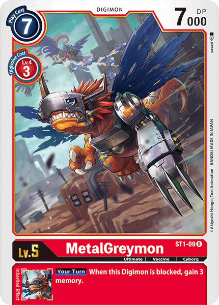 MetalGreymon [ST1-09] [Starter Deck: Gaia Red] | Play N Trade Winnipeg