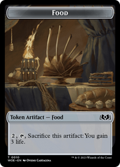 Rat // Food (0010) Double-Sided Token [Wilds of Eldraine Tokens] | Play N Trade Winnipeg