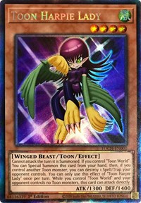 Toon Harpie Lady (CR) [TOCH-EN002] Collector's Rare | Play N Trade Winnipeg