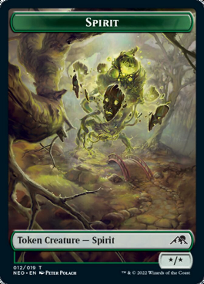 Spirit Token (012) [Kamigawa: Neon Dynasty Tokens] | Play N Trade Winnipeg