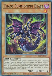 Chaos Summoning Beast [SDSA-EN004] Common | Play N Trade Winnipeg