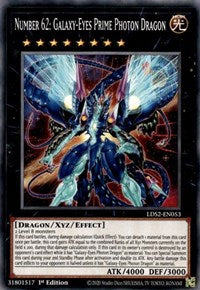 Number 62: Galaxy-Eyes Prime Photon Dragon [LDS2-EN053] Common | Play N Trade Winnipeg