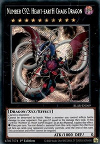 Number C92: Heart-eartH Chaos Dragon [BLAR-EN069] Secret Rare | Play N Trade Winnipeg