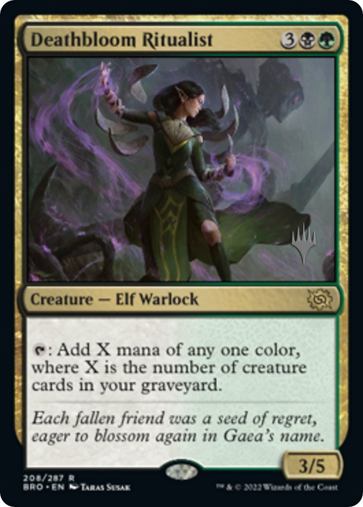 Deathbloom Ritualist (Promo Pack) [The Brothers' War Promos] | Play N Trade Winnipeg