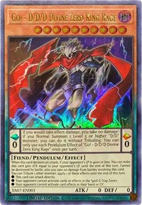 Go! - D/D/D Divine Zero King Rage [YA07-EN001] Ultra Rare | Play N Trade Winnipeg