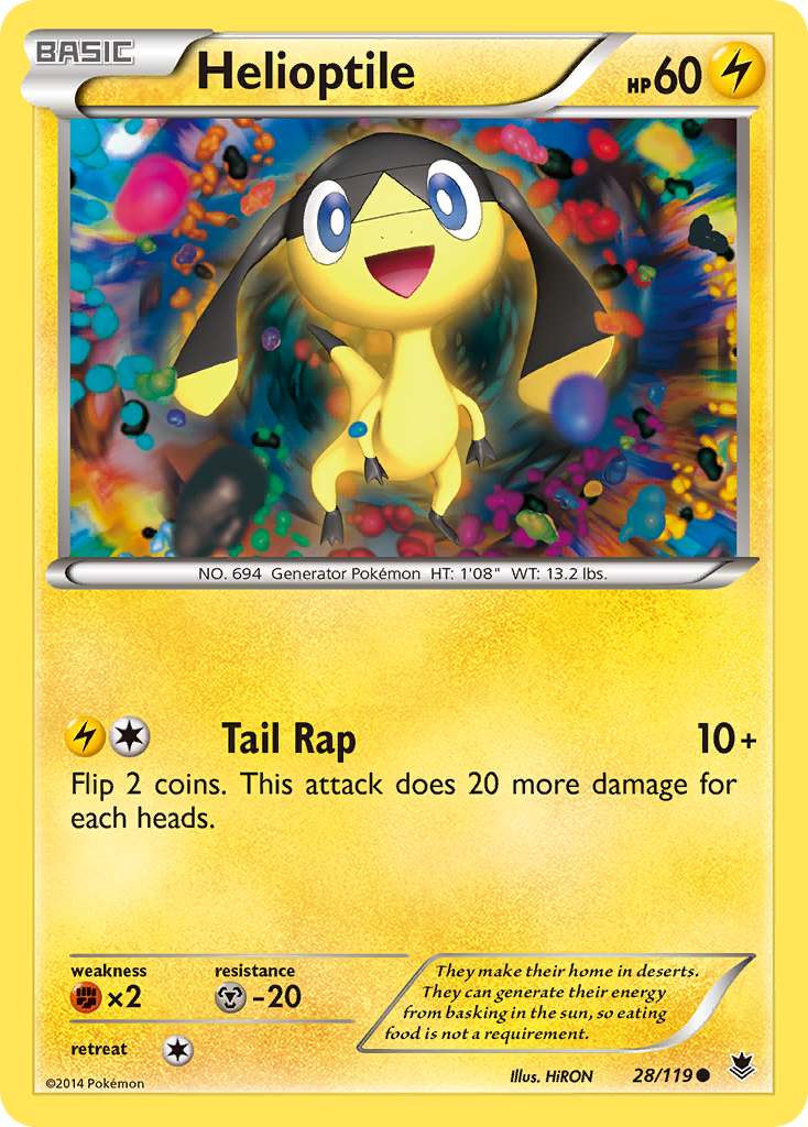 Helioptile (28/119) [XY: Phantom Forces] | Play N Trade Winnipeg