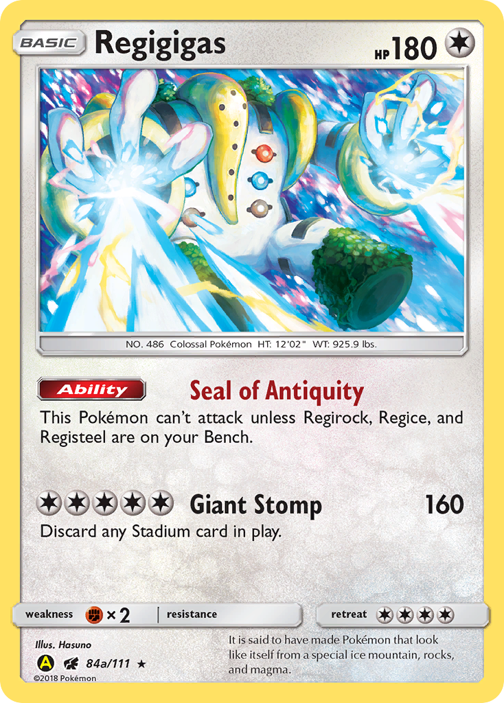 Regigigas (84a/111) (Alternate Art Promo) [Sun & Moon: Crimson Invasion] | Play N Trade Winnipeg