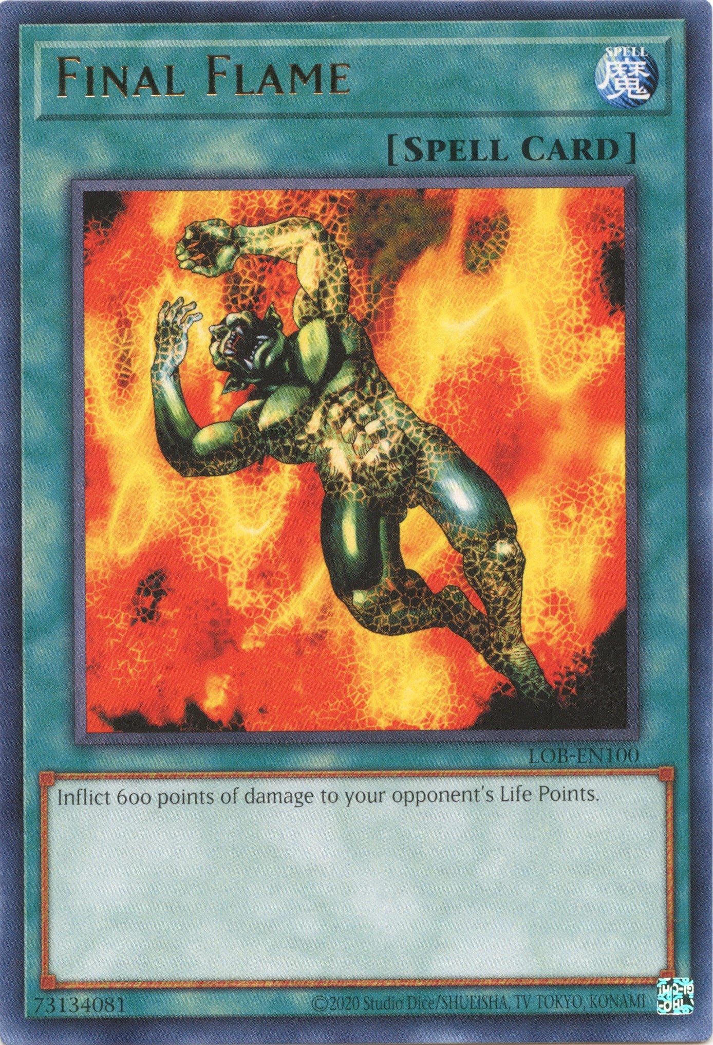 Final Flame (25th Anniversary) [LOB-EN100] Rare | Play N Trade Winnipeg