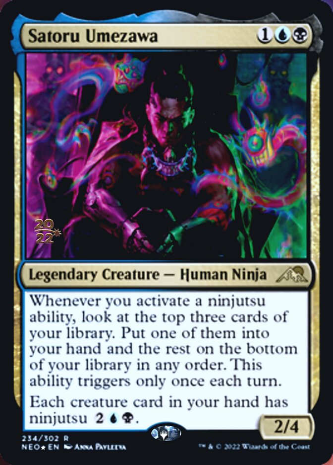 Satoru Umezawa [Kamigawa: Neon Dynasty Prerelease Promos] | Play N Trade Winnipeg