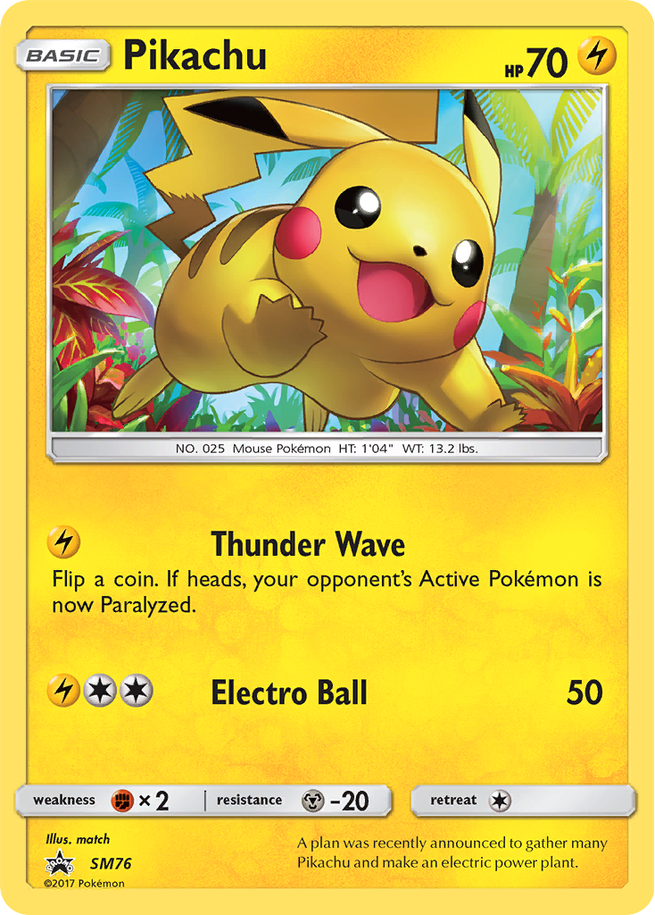 Pikachu (SM76) [Sun & Moon: Black Star Promos] | Play N Trade Winnipeg