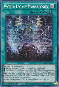 World Legacy Monstrosity [MP20-EN076] Prismatic Secret Rare | Play N Trade Winnipeg