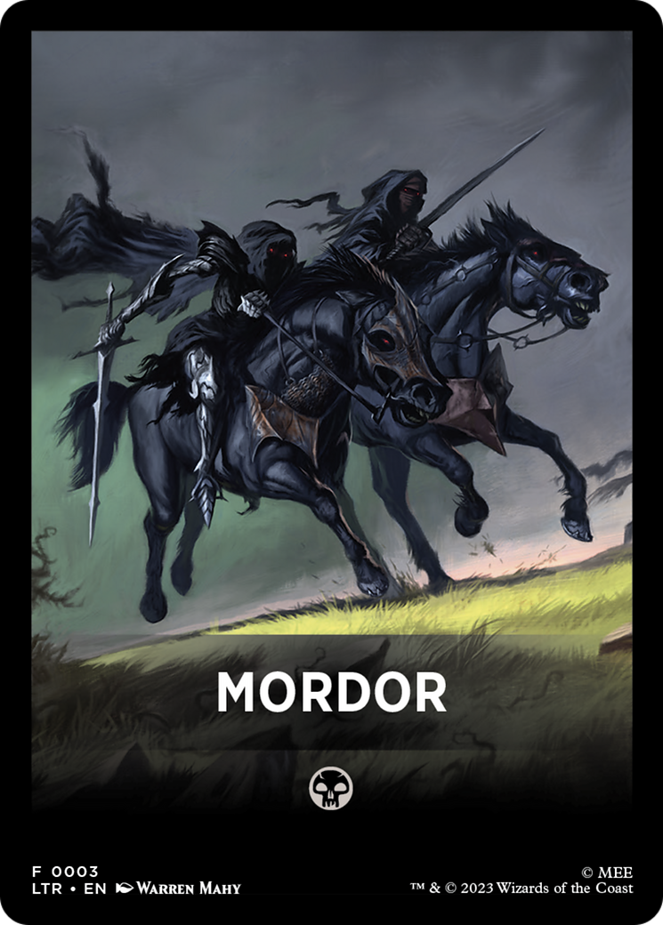 Mordor Theme Card [The Lord of the Rings: Tales of Middle-Earth Tokens] | Play N Trade Winnipeg