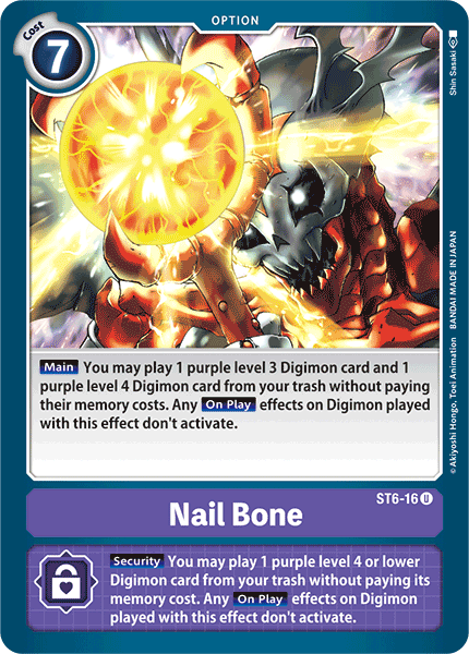 Nail Bone [ST6-16] [Starter Deck: Venomous Violet] | Play N Trade Winnipeg