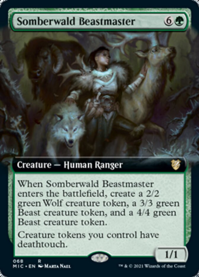 Somberwald Beastmaster (Extended) [Innistrad: Midnight Hunt Commander] | Play N Trade Winnipeg
