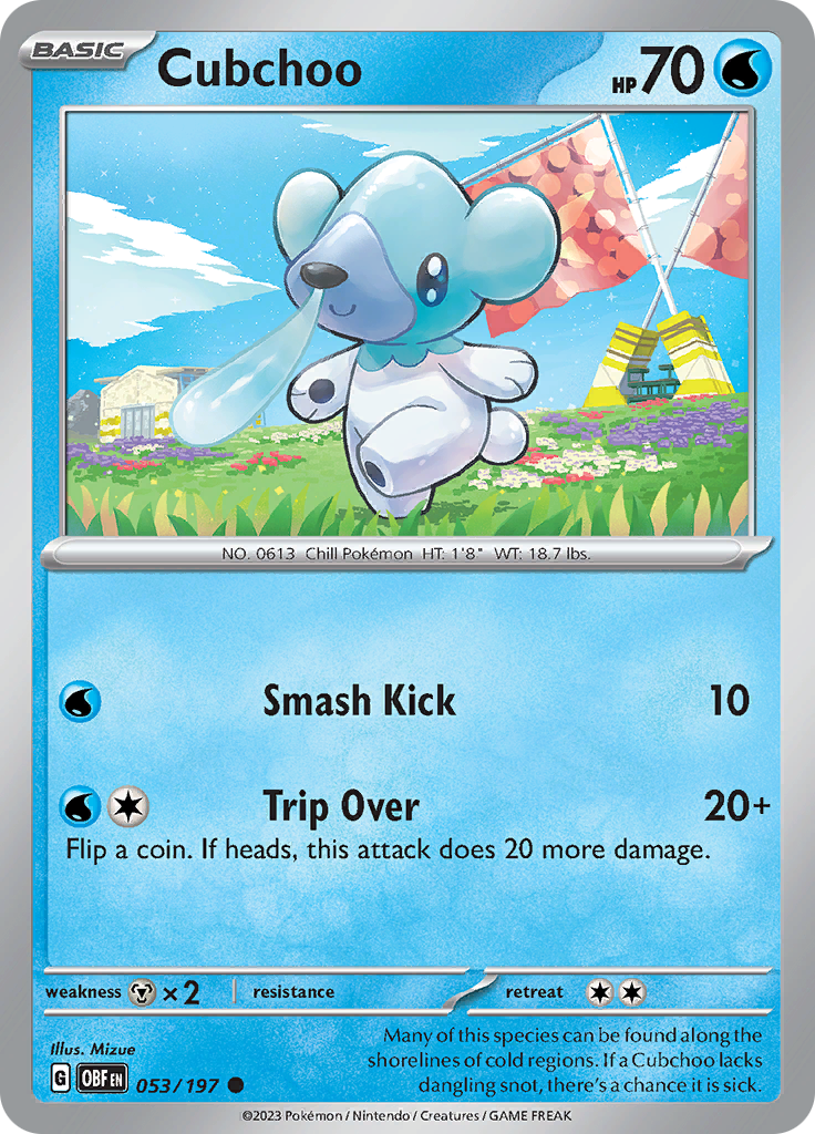 Cubchoo (053/197) [Scarlet & Violet: Obsidian Flames] | Play N Trade Winnipeg