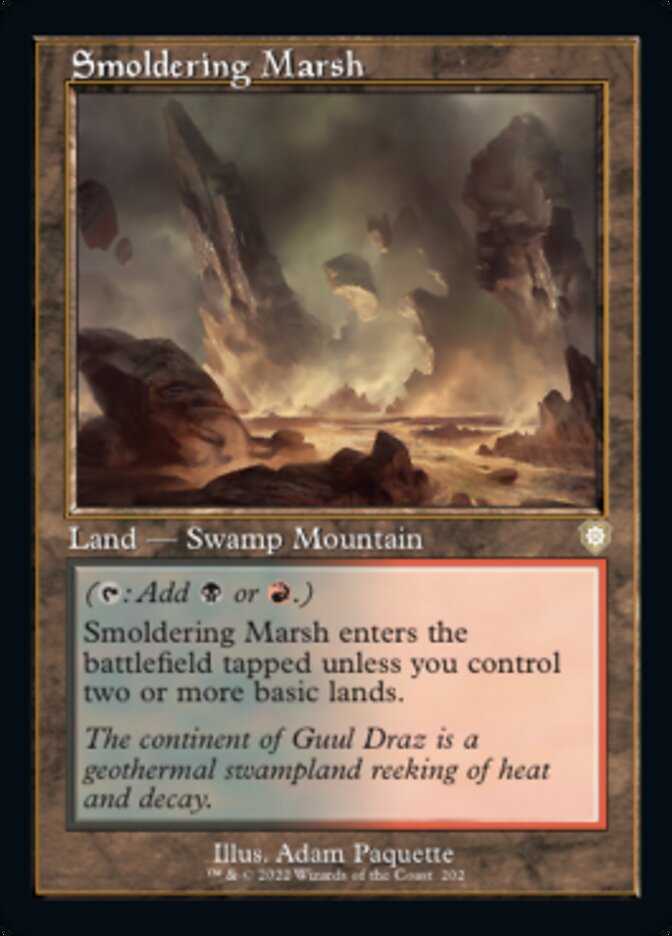 Smoldering Marsh (Retro) [The Brothers' War Commander] | Play N Trade Winnipeg