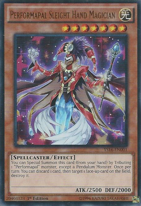 Performapal Sleight Hand Magician [YS16-EN001] Ultra Rare | Play N Trade Winnipeg