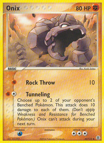 Onix (42/112) [EX: FireRed & LeafGreen] | Play N Trade Winnipeg