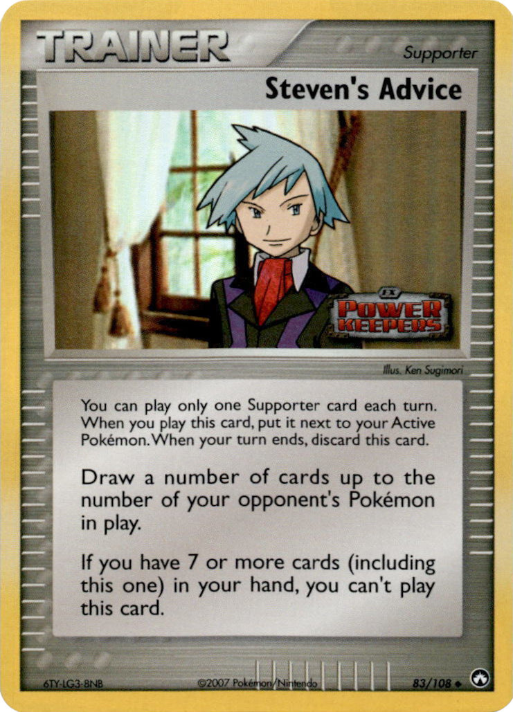 Steven's Advice (83/108) (Stamped) [EX: Power Keepers] | Play N Trade Winnipeg