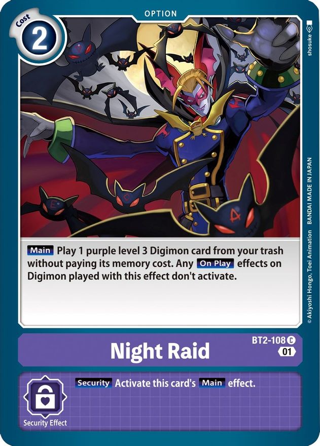 Night Raid [BT2-108] [Starter Deck: Parallel World Tactician] | Play N Trade Winnipeg