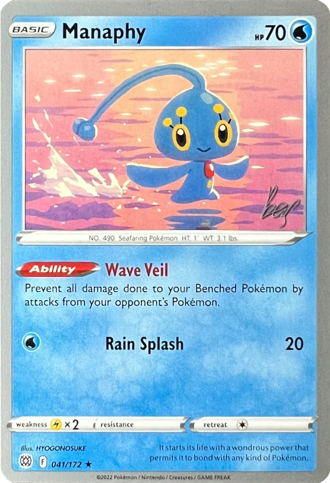 Manaphy (041/172) (Cheryl Again - Sebastian Lashmet) [World Championships 2022] | Play N Trade Winnipeg