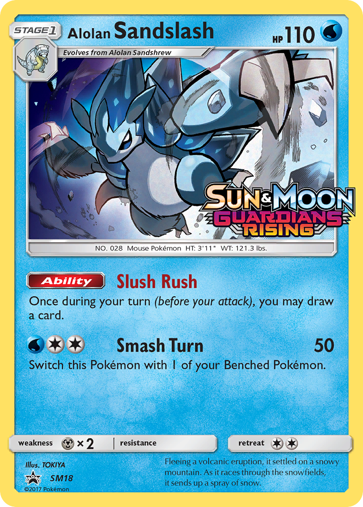 Alolan Sandslash (SM18) (Prerelease Promo) [Sun & Moon: Black Star Promos] | Play N Trade Winnipeg