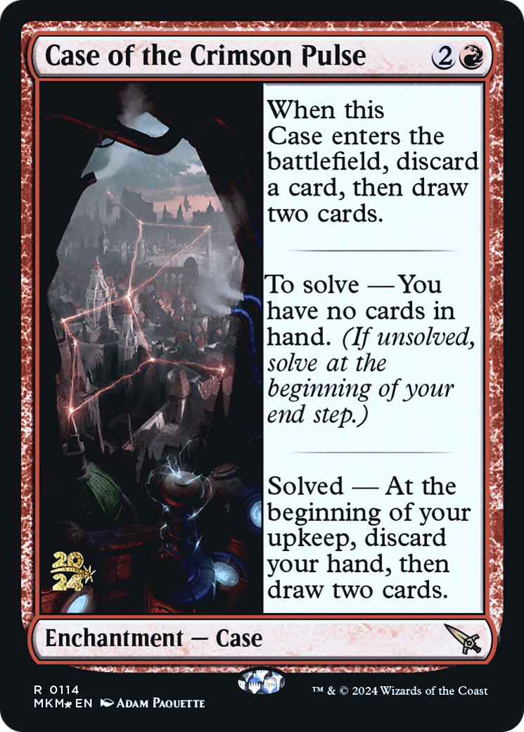 Case of the Crimson Pulse [Murders at Karlov Manor Prerelease Promos] | Play N Trade Winnipeg