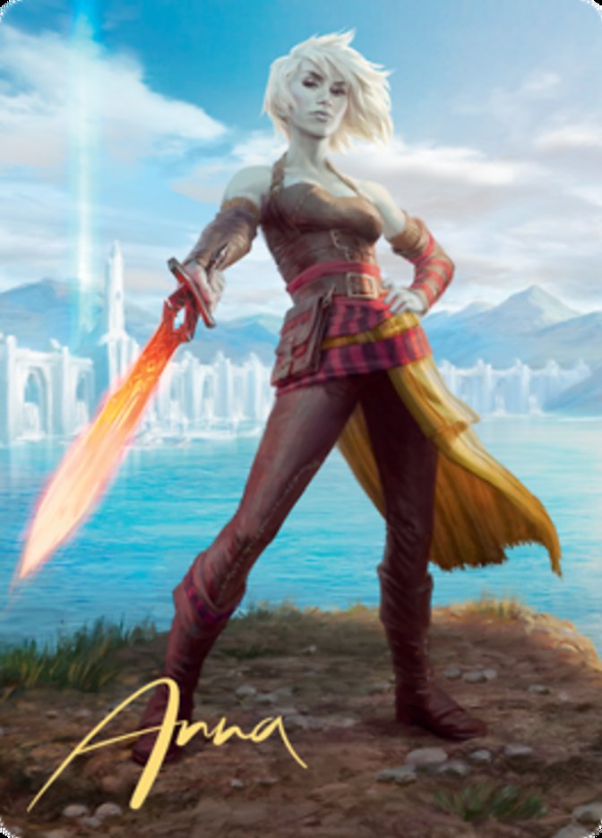 Nahiri, Heir of the Ancients 1 Art Card (Gold-Stamped Signature) [Zendikar Rising Art Series] | Play N Trade Winnipeg