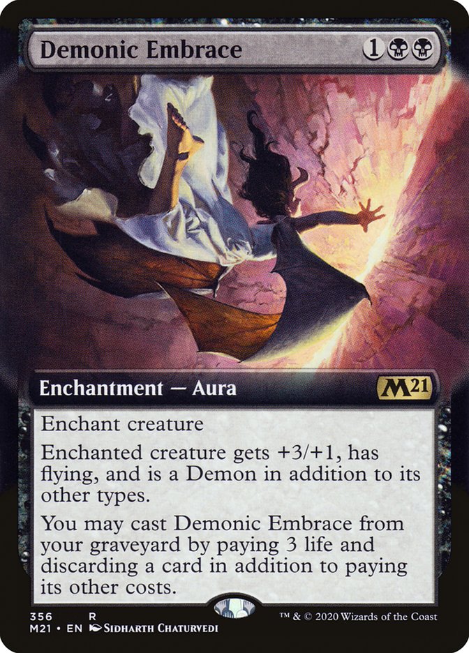 Demonic Embrace (Extended) [Core Set 2021] | Play N Trade Winnipeg