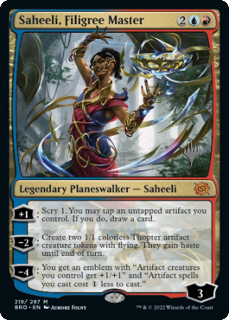 Saheeli, Filigree Master (Promo Pack) [The Brothers' War Promos] | Play N Trade Winnipeg