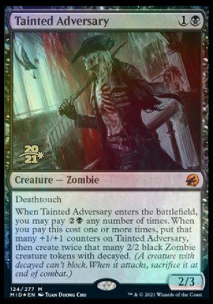 Tainted Adversary [Innistrad: Midnight Hunt Prerelease Promos] | Play N Trade Winnipeg