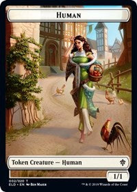 Human // Beast Double-sided Token (Challenger 2021) [Unique and Miscellaneous Promos] | Play N Trade Winnipeg