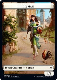 Human // Insect Double-sided Token (Challenger 2021) [Unique and Miscellaneous Promos] | Play N Trade Winnipeg