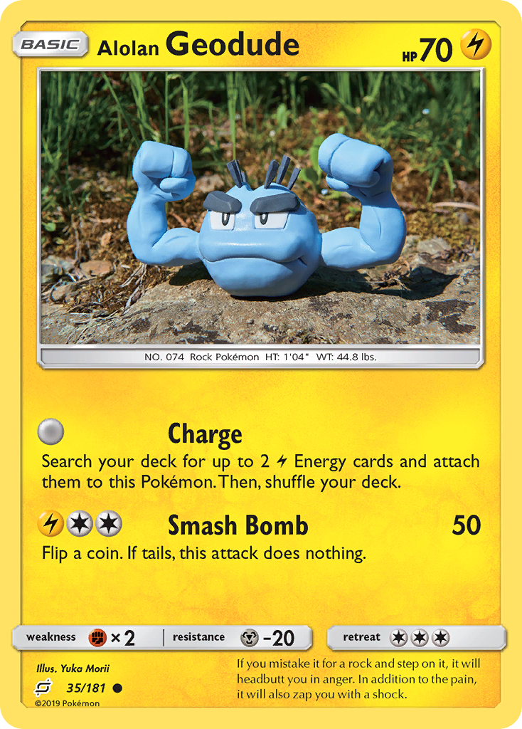 Alolan Geodude (35/181) [Sun & Moon: Team Up] | Play N Trade Winnipeg