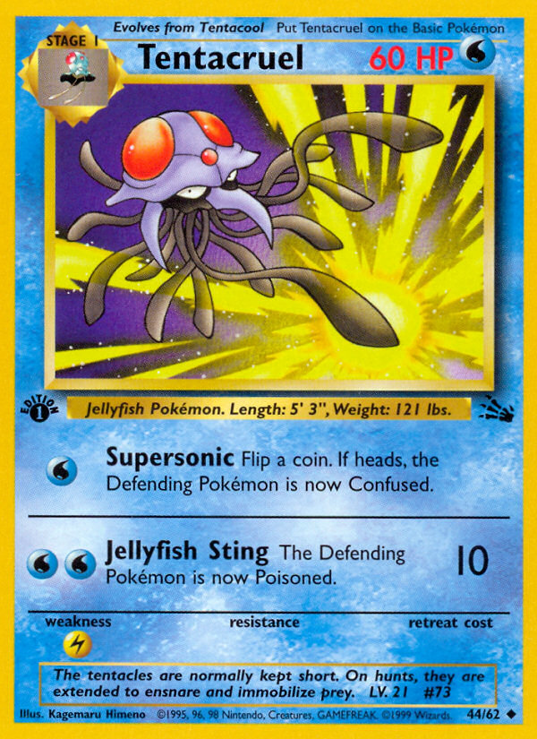 Tentacruel (44/62) [Fossil 1st Edition] | Play N Trade Winnipeg