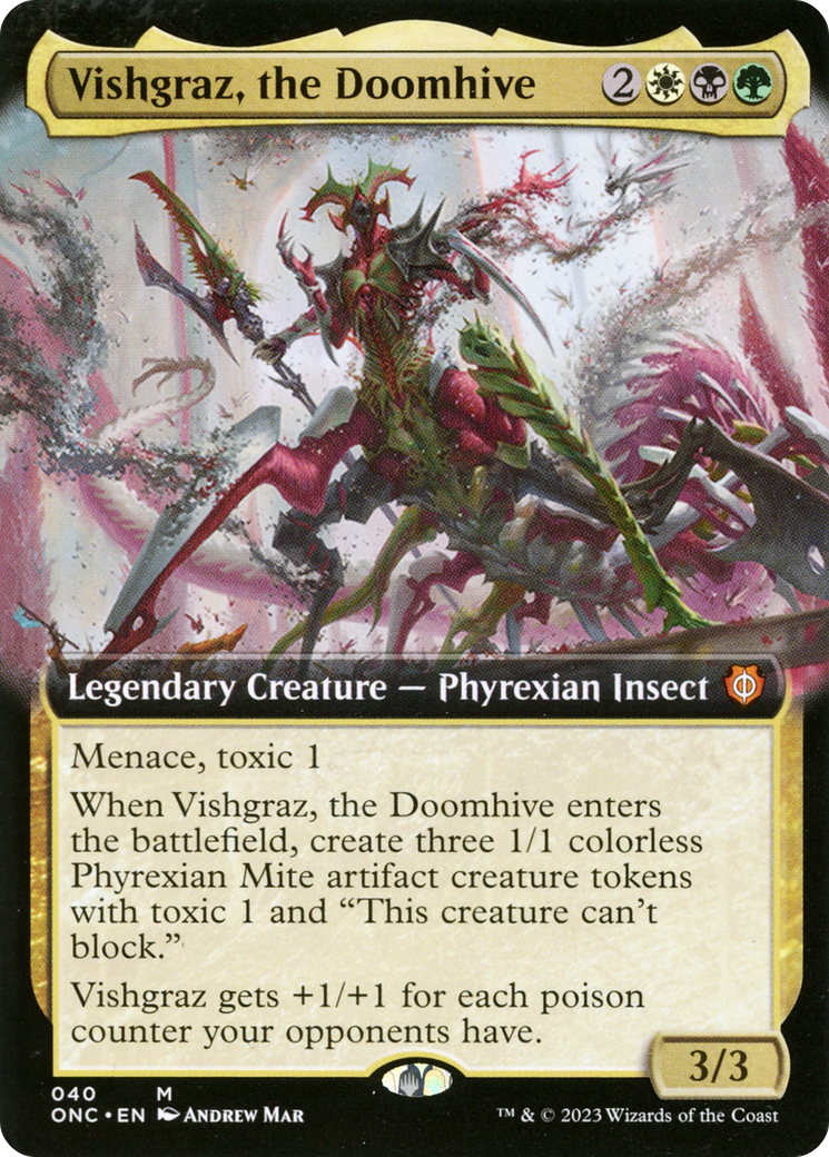 Vishgraz, the Doomhive (Extended Art) [Phyrexia: All Will Be One Commander] | Play N Trade Winnipeg