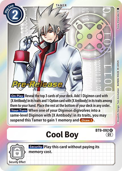 Cool Boy [BT9-092] [X Record Pre-Release Promos] | Play N Trade Winnipeg