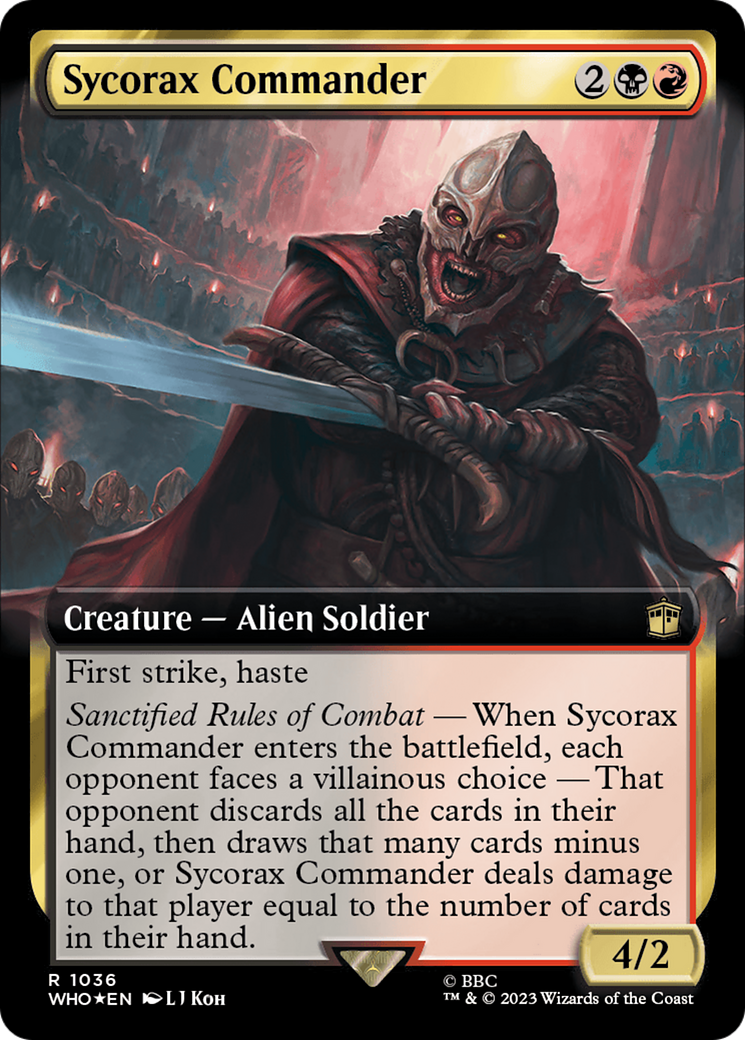 Sycorax Commander (Extended Art) (Surge Foil) [Doctor Who] | Play N Trade Winnipeg