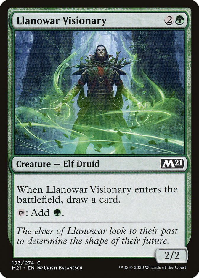 Llanowar Visionary [Core Set 2021] | Play N Trade Winnipeg