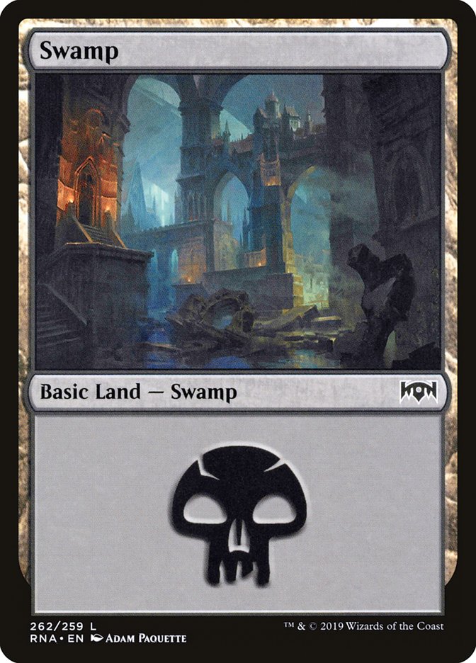 Swamp (262) [Ravnica Allegiance] | Play N Trade Winnipeg