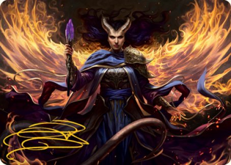 Farideh, Devil's Chosen Art Card (Gold-Stamped Signature) [Dungeons & Dragons: Adventures in the Forgotten Realms Art Series] | Play N Trade Winnipeg