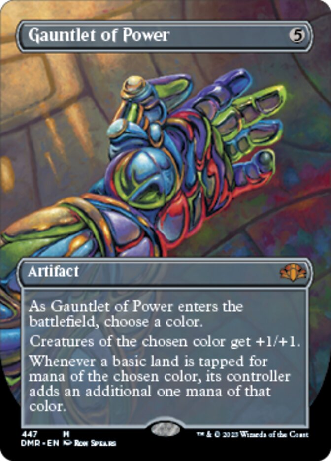 Gauntlet of Power (Borderless Alternate Art) [Dominaria Remastered] | Play N Trade Winnipeg