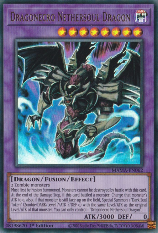 Dragonecro Nethersoul Dragon [MAMA-EN062] Ultra Rare | Play N Trade Winnipeg